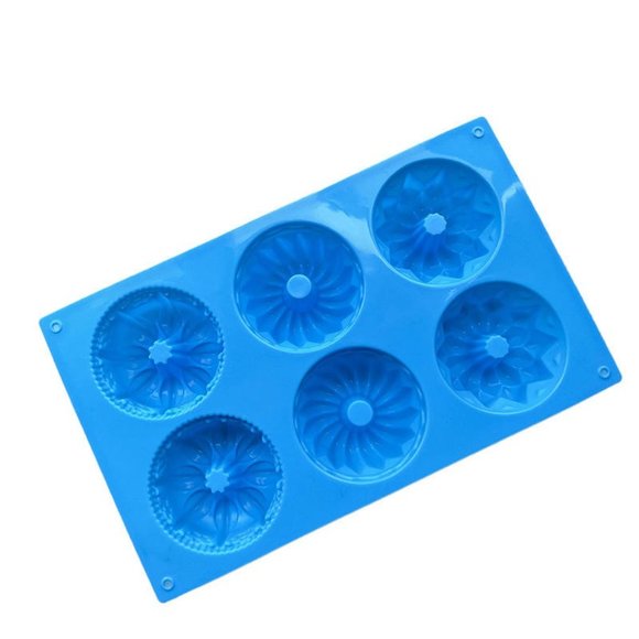 Silicone Bundt Cake Molds, Doughnut Maker Silicone Baking Tray Cupcake Muffin Mo - Picture 7 of 8